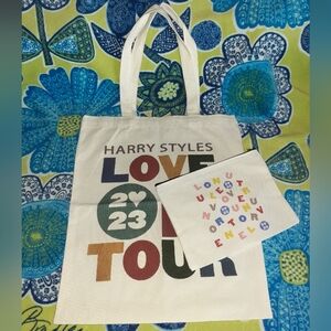 Harry Styles Love On Tour Canvas Tote and Zipper Pouch Set 2023/2022 New NWOT